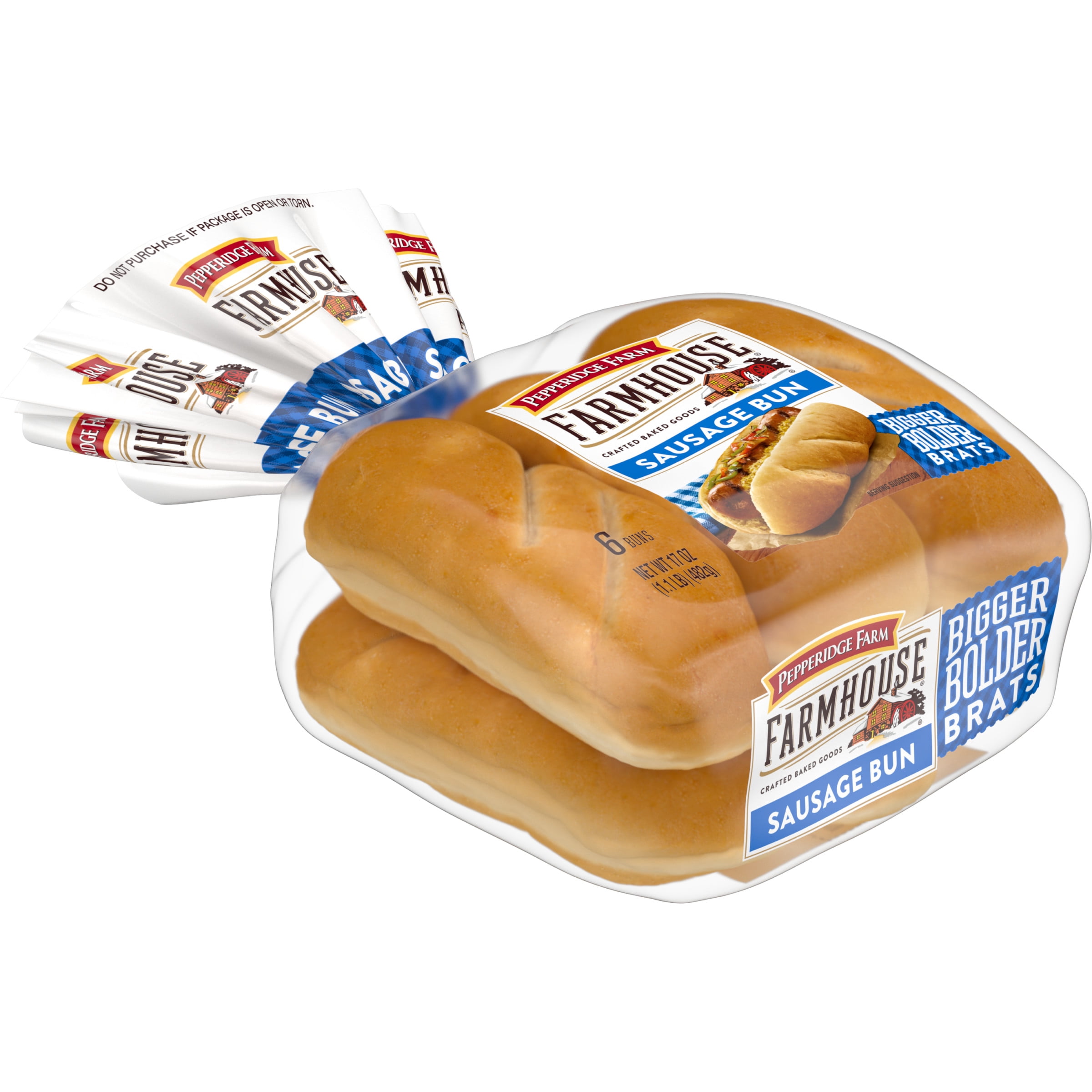 Pepperidge Farm Farmhouse Sausage Buns, 6-Pack Bag