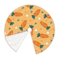 thumbnail image 3 of Balery Love Carrot Printed Christmas Tree Skirt , Merry Christmas Party Christmas Tree Decoration,Adjustable Tree Skirt-30", 3 of 8