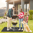 thumbnail image 3 of GPED Heat Resistant Grill Mats, 48×36 Inch Under Grill Mat for Outdoor Grill to Protect Your Prep Table and Outdoor Grill Table - Fire Proof & Water Proof & Oil Proof BBQ Mat - Black (0.6mm), 3 of 7