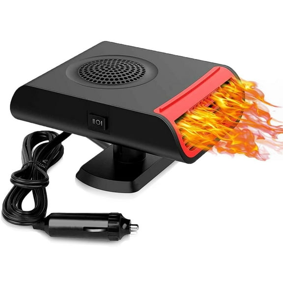 Portable Car Heater, New Upgrade 2 In 1 Fast Heating Car Heater That Plag Into Cigarette Lighter