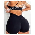 thumbnail image 2 of 1pc Women's High Waist Deep V-Shaped Yoga Shorts Tummy Control Athletic Running Summer Gym Short Pants For Sports Workout, 2 of 5