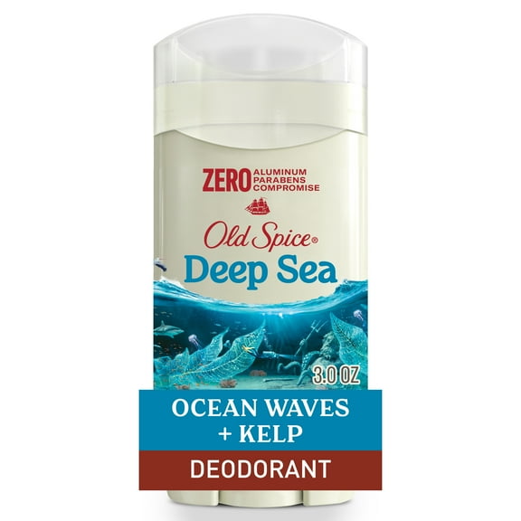 Old Spice Men's Deodorant, Aluminum Free Invisible Solid Stick, Deep Sea, 3oz