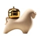 thumbnail image 3 of Estatua de animal en miniatura para decoración de mesa, figura decorativa de Feng Shui chino Estatua de vaca caqui, 3 of 9