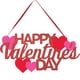 thumbnail image 1 of Colgante de feliz día de San Valentín cartel colgante para puerta colgante de feliz Día de San Valentín colgante de puerta y pared adornos de fiesta en casa para puertas, 1 of 8