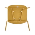 thumbnail image 6 of XDECO Stackable Dining Chair Set of 4, Minimalist Modern Water Resistant Chair for Indoor Outdoor, 300lbs Capacity, Easy Assembly,Mustard Yellow, 6 of 8
