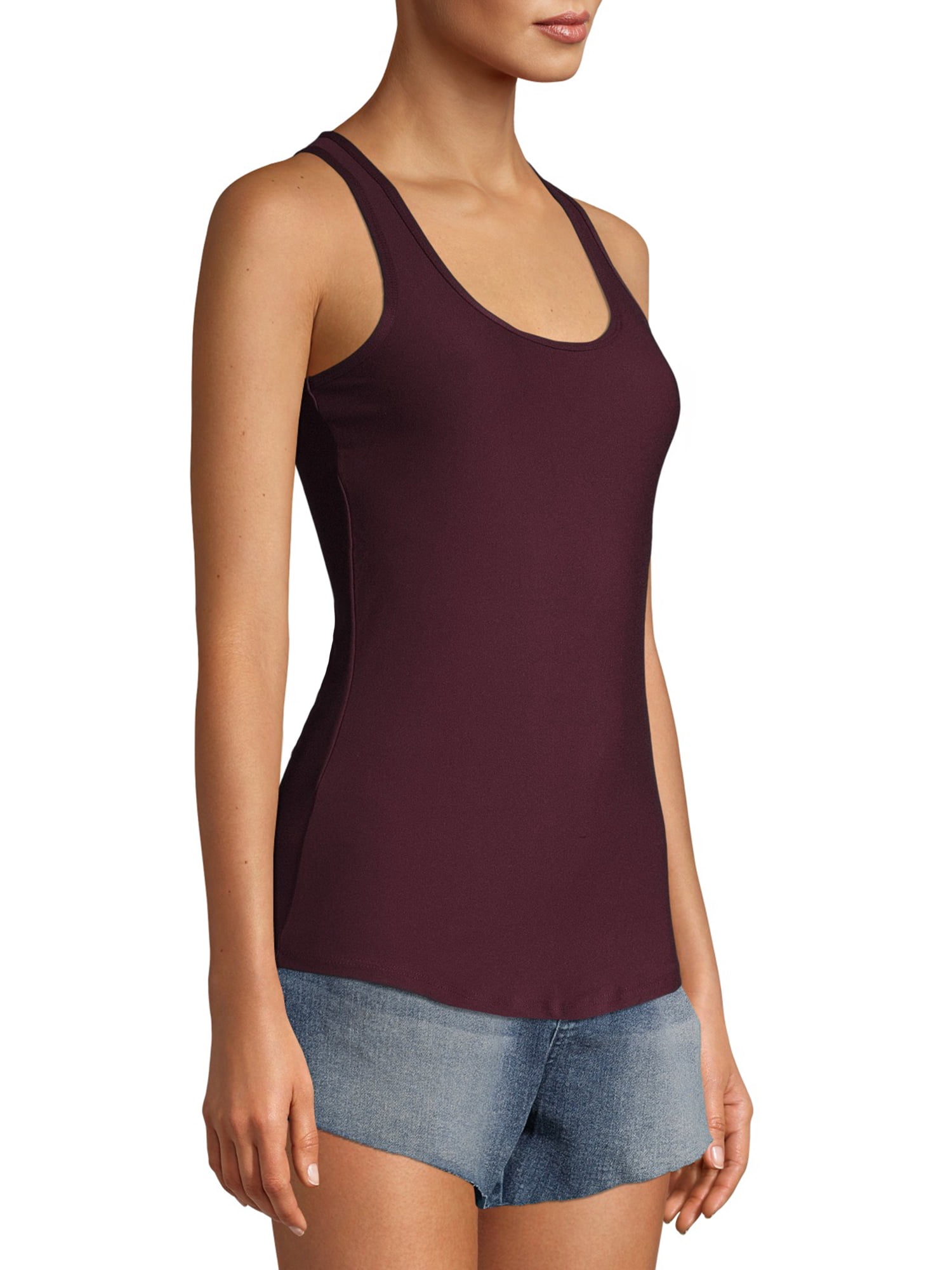 No Boundaries Juniors' Scoop Neck Tank Top