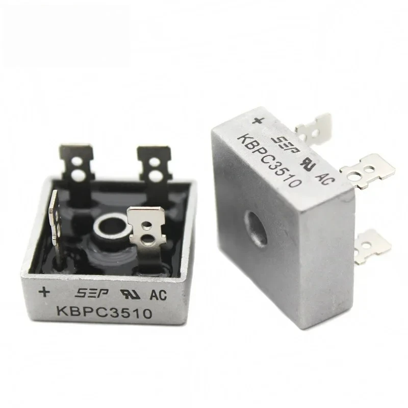 2PCS Rectifier KBPC3510 35A KBPC5010 50A 1000V Bridge Rectifier Kit High Power Diodes for AC/DC Conversion Electronic Components