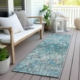 thumbnail image 6 of Addison Rugs Chantille Indoor/Outdoor Transitional Diamond Teal Washable Runner Rug, 2'3" x 7'6", 6 of 6