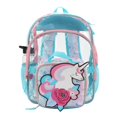 thumbnail image 2 of Set de Mochila Bioworld Unicornio Floral Transparente de 16" con 5 Piezas, 2 of 7
