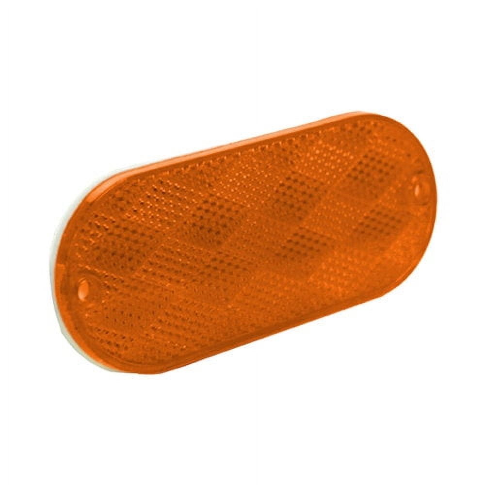 (2 pack) Hopkins Towing Solutions Oblong Stick-on Reflectors 2 Pack, Fits Trucks, Amber, B278SAW