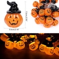 thumbnail image 2 of 9.8 FT 20 LED Halloween Pumpkin String Lights, LED Pumpkin Lights, Holiday Lights for Outdoor Decor, 2 of 8