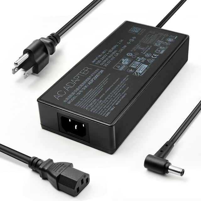 Hnhtkj Cargador De 150 W Apto Para Asus Rog Strix G G531Gt G731Gt Tuf Gaming F15 Fx506Hf F17 Fx706Li A15 Fa506Ih Fa506Ii A17 Fa706Ii 20V 7.5A Tuf Adaptador De Ca A18-150P1A Adp-150Ch B Fuente De Alime