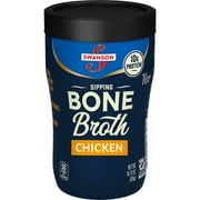 (6 pack) Swanson Sipping Chicken Bone Broth, 10.75 oz Microwavable Cup