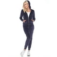 thumbnail image 5 of White Mark Women's 2 Piece Velour Tracksuit Set, 5 of 5