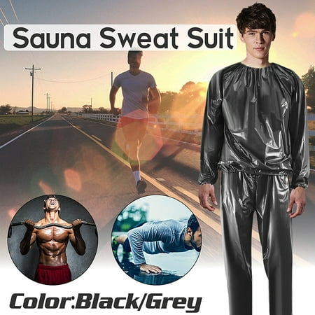 Unisex 100% PVC Heavy Duty Fitness Loss Weight Sweat Suit Sauna Yoga Stretch Workout Suit Exercise Gym
