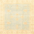 thumbnail image 1 of Ahgly Company Machine Washable Indoor Square Abstract Brown Gold Area Rugs, 6' Square, 1 of 7