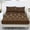 Brown Vintage Floral, variant on FOR U DESIGNS Cardinal Plum Blossom Print Full Size 3 Piece Sheet Set Wrinkle Free Comfort Sheets with All Around Elastic Comfortable Fitted Bedding with Pillowcase, Twin