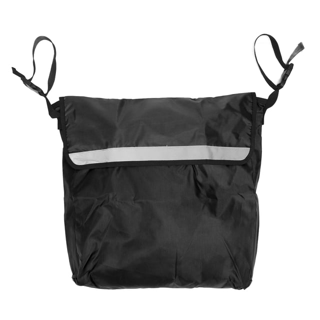 Bolsa para silla de ruedas con correa de hombro ajustable, impermeable, de gran capacidad, para exteriores, color negro