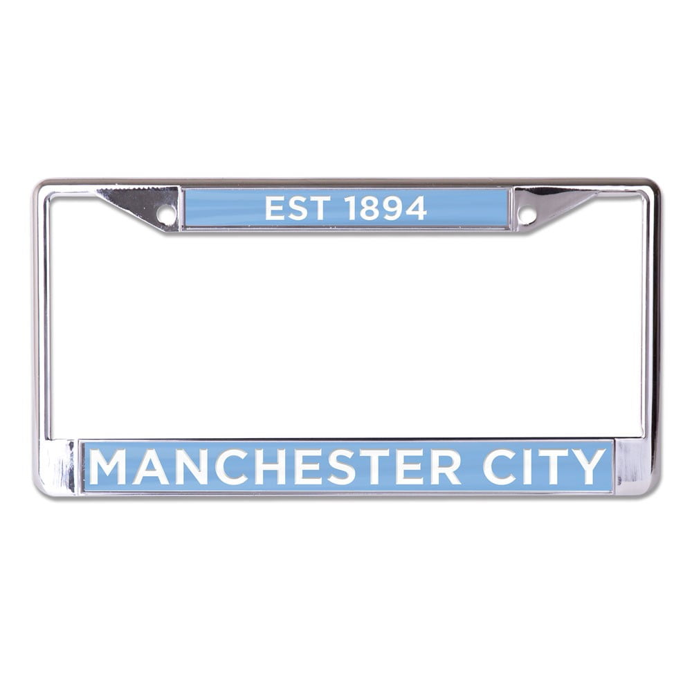 Manchester City Official SOC License Plate Frame Metal by Wincraft