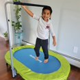 HearthSong Jump2It Indoor Trampoline with Adjustable Handle Blue