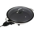 thumbnail image 2 of Electric Skillet By Cucinapro - 18/10 Stainless Steel, Frying Pan with Non Stick Interior, with Glass Lid, 12" Round, Temperature Control Probe for Adjustable Heat Settings, 2 of 6