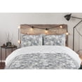 thumbnail image 5 of Ambesonne Leaf Print Down Alternative Quilt Comforter, Leaves Vintage Neutral, Twin XL, Pale Blue Grey Tan White, 5 of 5