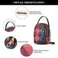 thumbnail image 4 of FORMRS Crossbody Bag for Women Quilted Travel Shoulder Cell Phone Purse with Chain Strap Handbag, Vibrant Green Tartan Pattern, 4 of 7