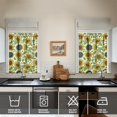 thumbnail image 4 of Kitchen Curtains 36 Inch Short - 3 Panel Set, Boho Sunflower Butterfly Floral Print, Rod Pocket Window Curtain for Rustic Farmhouse, Country Vintage Summer Decor, Easy Wash, 4 of 6