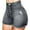 Grey, variant on Durtebeua Denim Shorts For Women Plus Size Women Pockets Shorts High Waist Jean blue L