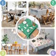 thumbnail image 4 of Green Christmas Tree Pattern Square Tablecloth,Waterproof Square Table Cover,Wipeable Spillproof Washable Table Cover for Home Kitchen Party Decor 60"x60"(152x152cm), 4 of 6