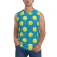 thumbnail image 1 of Fotbe Ball Tennis Men's Camiseta sin Mangas Estampada para Hombres, Playera Casual para Gimnasio, Entrenamiento, Playa-3X-Large, 1 of 7