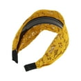 thumbnail image 5 of Unique Bargains 1 Pc Delicate Lace Headband 6.3"x3.15" Yellow, 5 of 6