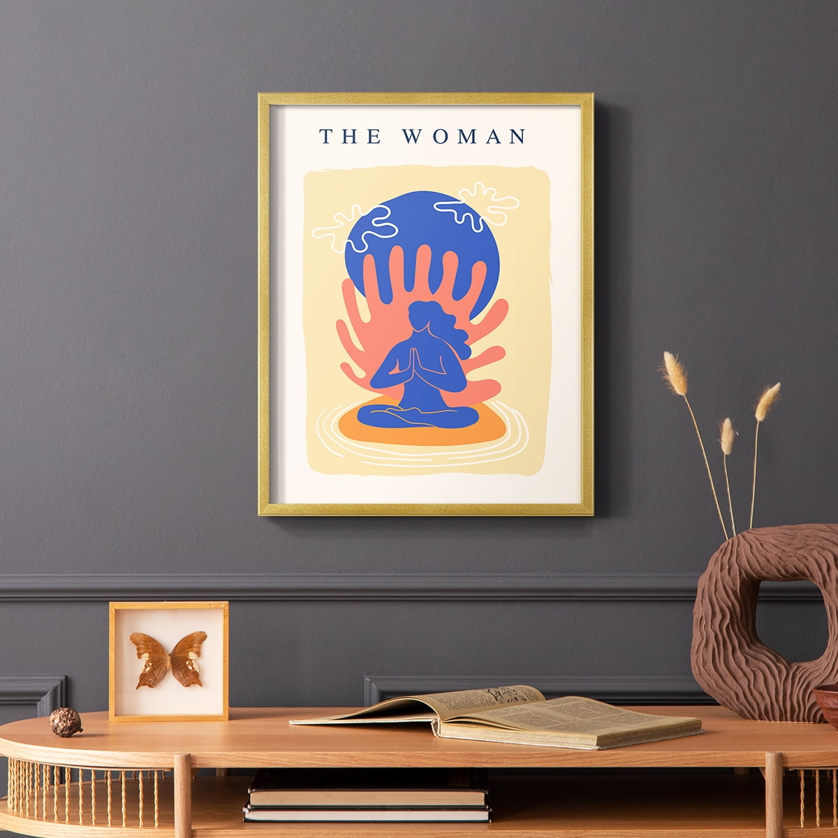 Matisse CCCXIII in Gold Solid Wood 16 x 20 Framed Print