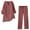 Watermelon Red, variant on Ahuyic Women Summer Clothing Set,Casual Summer Outfits,Women Summer Loose Casual Solid Color Fashionable Long Sleeved Top+Pants Outwear Set