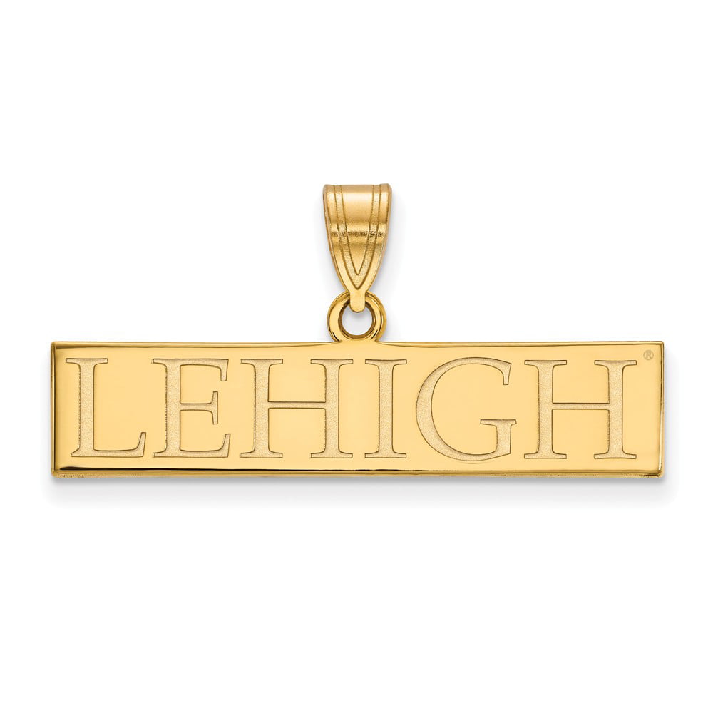 Solid 925 Sterling Silver Official Lehigh University Large Pendant Charm 25mm x 19mm 