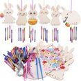 thumbnail image 1 of Miangastore 6Pcs Musical Wind Chimes Set Diy Easter Crafts Asorted Colors For Home And Office Decor, 1 of 8