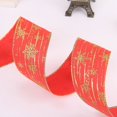 thumbnail image 3 of Granjero Gordo 2 cintas navideñas con forma de copo de nieve para envolver regalos, decorar coronas, adornos para árboles, 10 yardas (0,4), 3 of 3