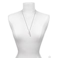 thumbnail image 3 of Delight Jewelry She Believed She Could Infinity Ring Silvertone Hope Anchors the Soul Bar Charm Necklace, 23", 3 of 4