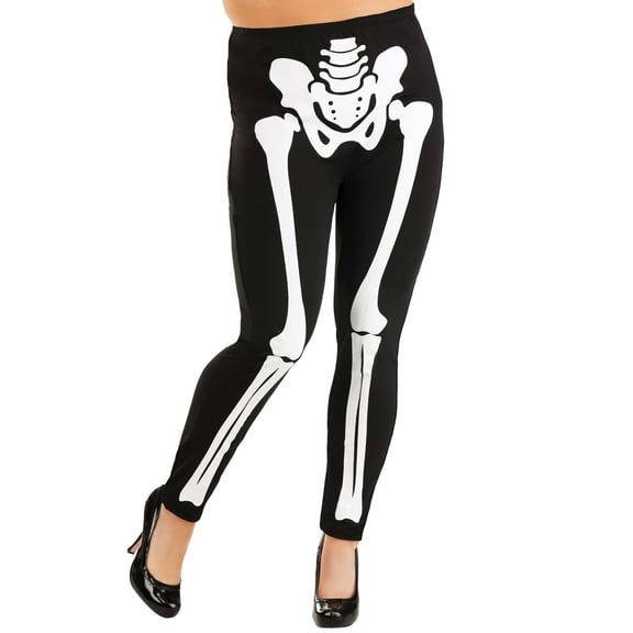 Plus Size Classic Skeleton Leggings