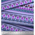thumbnail image 2 of Soimoi Cotton Poplin Fabric Aztec Geometric Decor Fabric Printed Yard 56 Inch Wide, 2 of 3