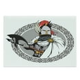 thumbnail image 1 of Medieval Cutting Board, Middle Ages Knight Traditional Costume and Heroic Pastme, Decorative Tempered Glass Cutting and Serving Board, Large Size, Multicolor, by Ambesonne, 1 of 1
