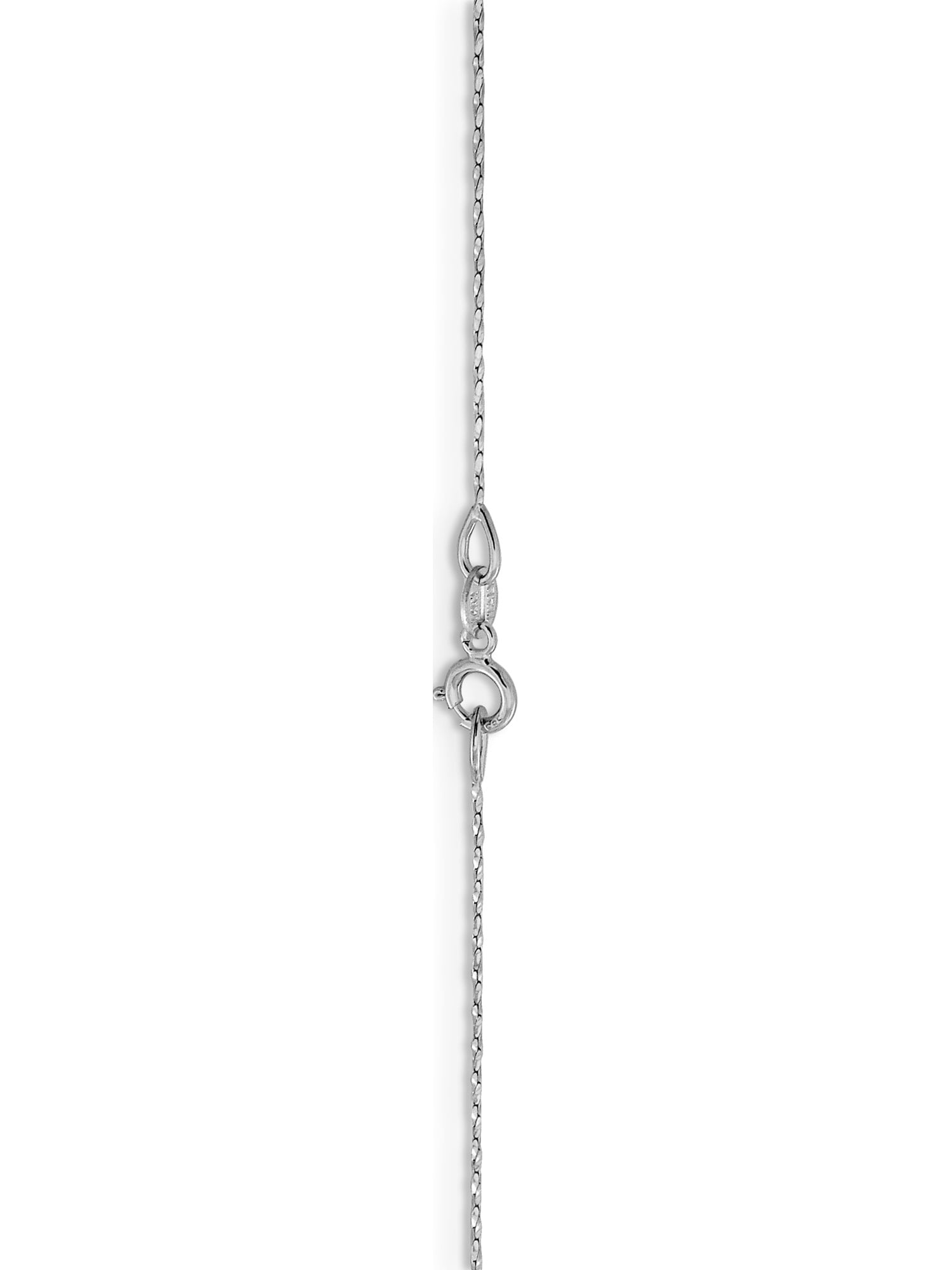 Beautiful Leslie's 14K White Gold .6 mm D/C Twisted Box Chain