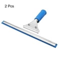 thumbnail image 3 of Uxcell Bath Window Squeegee Stainless Steel All Purpose Cleaning Tool 11.81 Inch Blue, 2 Pack, 3 of 6