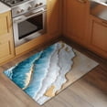 thumbnail image 3 of Coastal Beach 2'x3' Washable Rug, Nautical Ocean Blue Beige Seaside Non-Slip Soft Doormat Area Rugs for Entrance Bathroom Bedsides, Carpet for Kitchen Bedroom, Entryway Floor Mat, 3 of 9