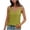 Yellow, variant on Erwazi Women's Solid Color Crew Neck Double Strap Cami Sleeveless Slim Fit Casual Trendy Tank Top