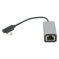 thumbnail image 1 of USB C Ethernet Adapter, Low  Latency Aluminum Alloy Shell Type C To RJ45 Converter Stable Signal 10Mbps 100Mbps  for Phones for Tablets, 1 of 7
