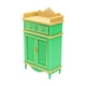 thumbnail image 2 of Miniatura de casa de muñecas a escala 1/12, mueble en miniatura, ligero, pequeña casa de muñecas. Oro verde, 2 of 9