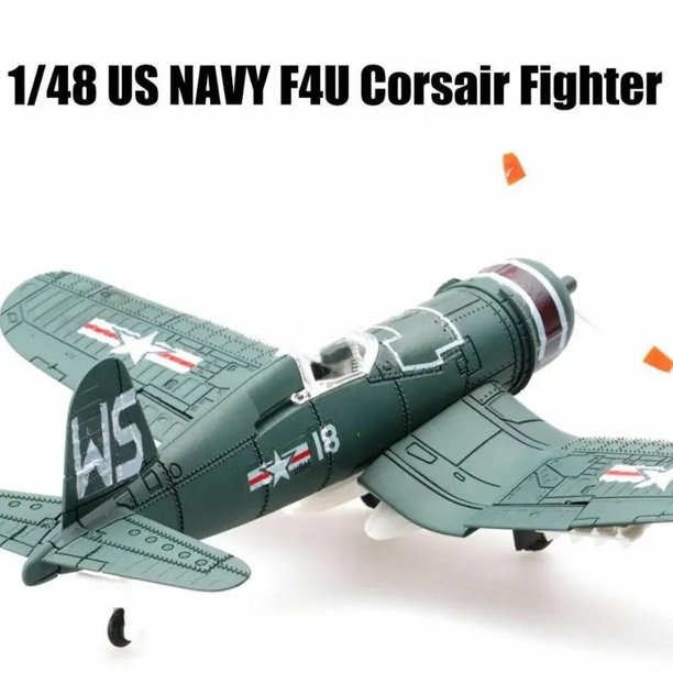 Avión de combate Corsair F4U de la Marina de los Estados Unidos a escala 1/48, modelo de montaje de avión de plástico