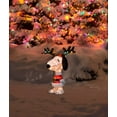 thumbnail image 2 of 26" Peanuts 3D LED Lights Pre-Lit Yard Art Décor Snoopy Wearing Antlers and Santa Coat, 2 of 2