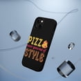 thumbnail image 5 of DistinctInk Tough Case for Apple iPhone 15 (6.1" Screen), Compatible with MagSafe Charging - Pizza Never Goes Out Of Style, 5 of 6